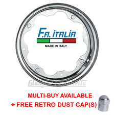Lambretta Italian CHROME SPLIT WHEEL RIM Series 1 2 3 Li TV SX GP by FA Italia