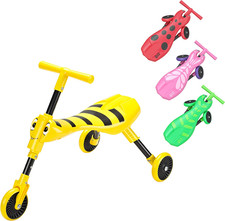Scuttlebug 3 Wheel Foldable Ride On Trike for Toddlers 1 2 3 Years Boys Girls 
