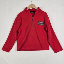 Musto Racing Mens Jumper Pullover Medium Red Performance Fleece 1/2 Zip Pullover