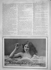 Original Old Antique Print