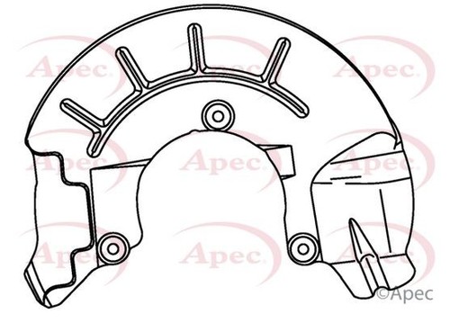 Apec front right brake - front,