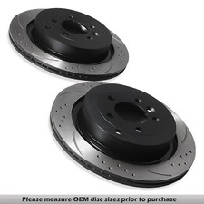 REAR DRILLED GROOVED 350MM