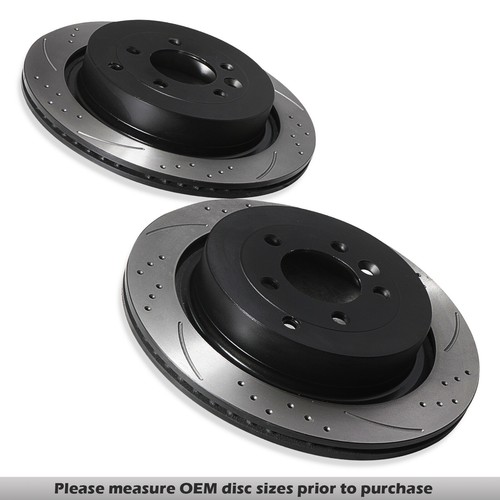 Rear drilled grooved 350mm - rear,