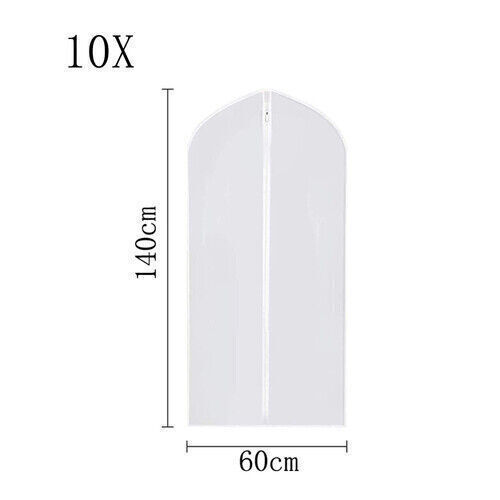 10pcs clear polythene garment - 10pcs,