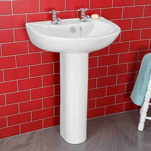 Freestanding bathroom pedestal - bathroom,