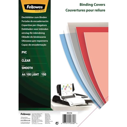 Fellowes clear pvc - pvc, covers