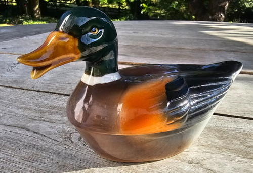 Ceramic vintage mallard tureen - vintage,