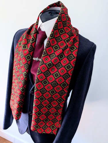 Men vintage geometric red - men's,