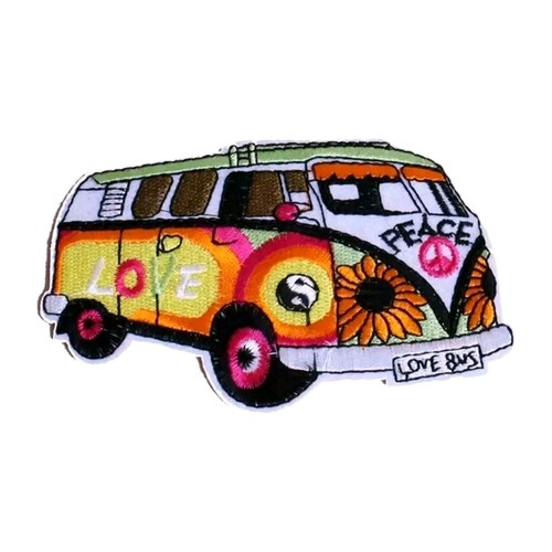 Hippie bus patch peace love - hippie,
