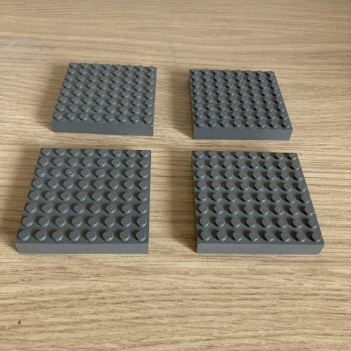 Lego old dark grey 8x8 - old,
