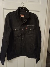 Levi's Mens Jacket Coat Lined Size Large Black