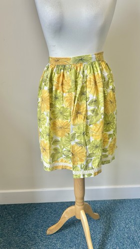 Handmade floral half apron - handmade,