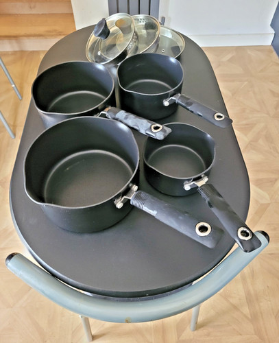 Set 4n0 cast iron pans - set, pans,