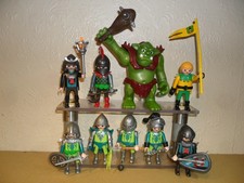 PLAYMOBIL KNIGHTS With Weapons (Green Figures For Castle,People,Job Lot,Bundle)
