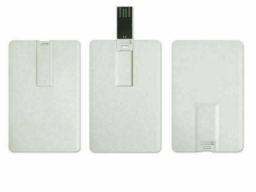White credit card usb flash - card,