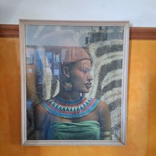 SUPERB Tretchikoff Original Print First Wife of Zulu Chief Framed & Glazed