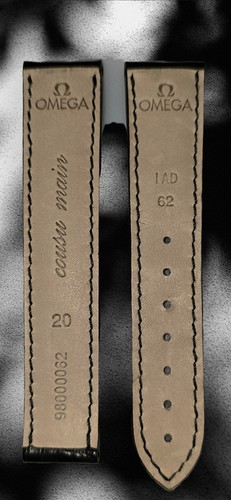 Genuine omega black alligator - omega,