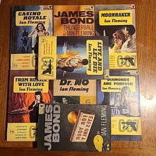 Bundle x8 Pan Paperback Ian Fleming James Bond 007 Books, 1963 & 1964.