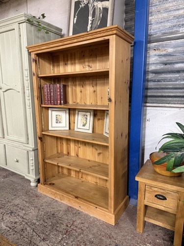 Solid pine bookcase - solid,