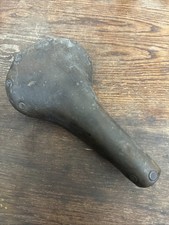 Vintage Brooks Professional BROWN Leather Bike Saddle Made in England gc