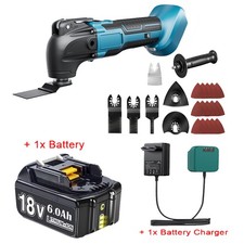 For Makita 18V Battery Cordless Oscillating Multi Tool 6 SPEED with Accessories