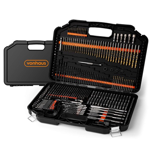 246pc drill bit set vonhaus - bit,
