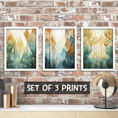 Geometric forest wall art - geometric,