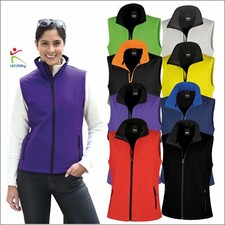 Result Ladies Printable Soft Shell Bodywarmer Micro Fleece Inner Work Wear Gilet