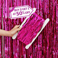 Foil Fringe Curtain Backdrop