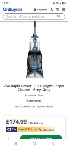Vax rapid power plus upright - vax,