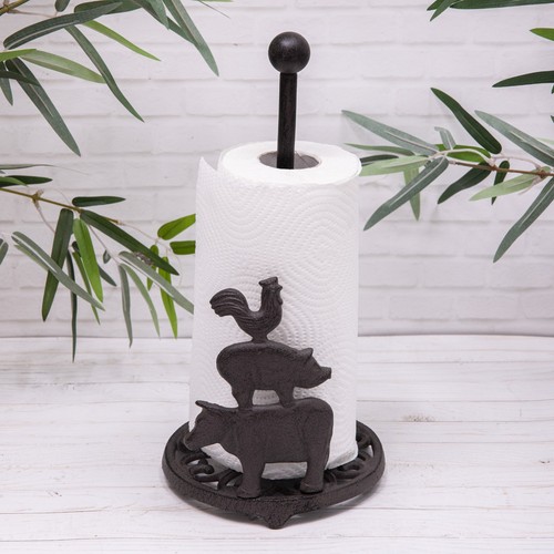 Cast iron kitchen roll holder - iron,