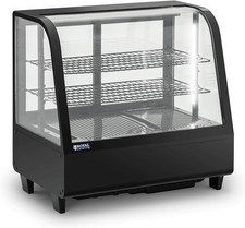 Royal Catering Refrigerated Display Case 100 L - 3 Levels Black 