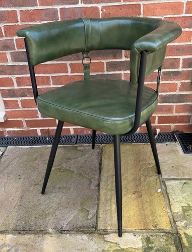 Leather dining chair - -, vintage