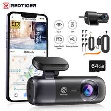 REDTIGER F9 Dash Cam 4K Front and Rear Dash Camera WiFi GPS with Hardwire Kit