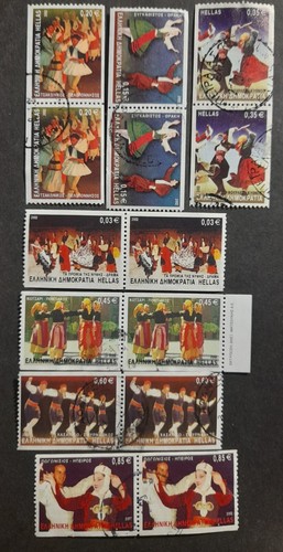 Greece stamps 2002 dancers - stamps,