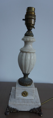 Marble table lamp - table,