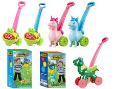 Bubble Machine Lawn Mower Battery Operated Summer Garden Toy for Kids Children