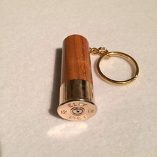 Eley Cartridge Cap Solid Elm Or Walnut wood Keyring Shooting gift!
