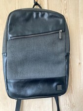 Knomo Backpack London Southampton Fabric + PU Leather Laptop Rucksack Bag
