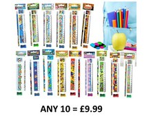 PARTY BAG FILLERS - Childrens 4 Pc Stationery School Set - Lucky Dip Reward Gift