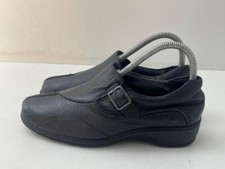 Footglove Ladies Black Leather Slip on Casual Smart Shoes UK 4 EUR 37 B203