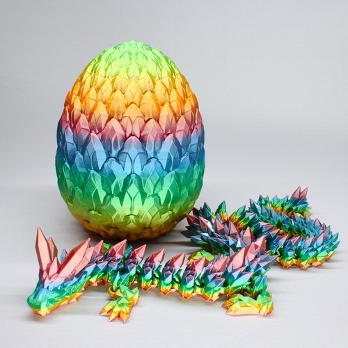 Articulated crystal dragon - articulated,