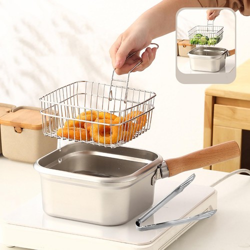 Small deep fryer with - small, basket