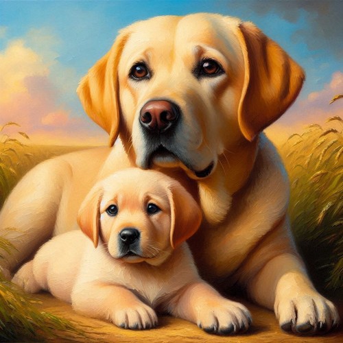 Golden labrador cross - golden,