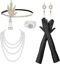 6 Pack 1920s Flapper Great Gatsby Accessories Set, 1920s Accessories for Women