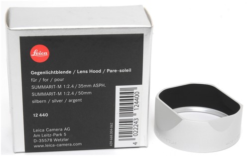 Leica lens hood for 4 - leica,