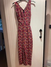 Fat Face Floral Jumpsuit Size 14R