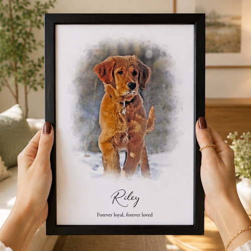 Personalised pet photo print - pet,