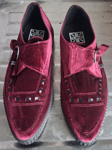 Tuk vegan creepers burgundy - tuk,