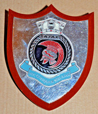 HMS Ajax desk plaque shield